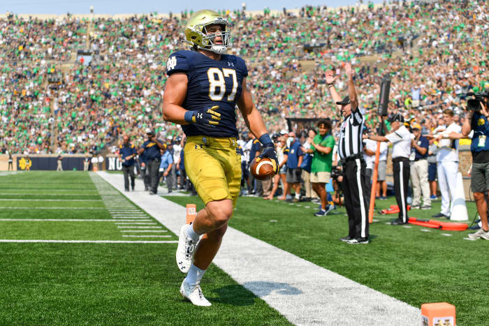 Arguably the top tight end in college football, Michael Mayer is a 2023 draft prospect to watch.